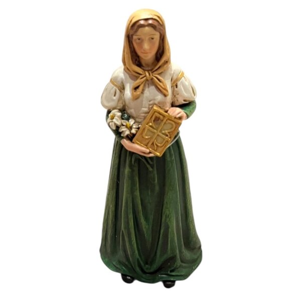 Joseph's Studio Roman Inc. St. Dymphna Figurine Statue 5.5" Tall Gift Prayerful - Picture 7 of 13